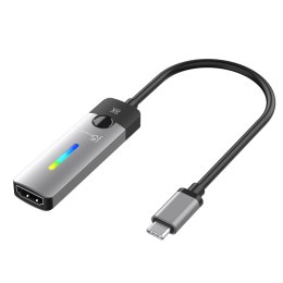 Adapter j5create USB-C to HDMI 2.1 8K Adapter (USB-C m - 8K HDMI f 10cm; kolor srebrno czarny) JCA157-N
