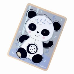 Drewniane Puzzle dla Dzieci Eichhorn Panda 6 Części