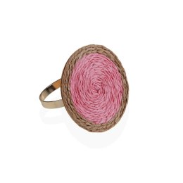 Pierścień na serwetki Versa Różowy Metal Papier 5 x 4,5 x 5 cm