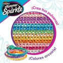 Zestaw do Tworzenia Bransoletek Cra-Z-Art Shimmer 'n Sparkle Plastikowy (4 Sztuk)