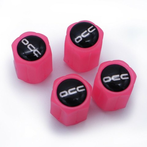 Zestaw Pokrywek OCC Motorsport OCCLEV003 4 Sztuk Fluorescencyjne Różowy