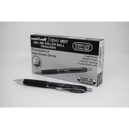 Długopis z płynnym atramentem Uni-Ball SigNo 207 Czarny 0,4 mm (12 Części)