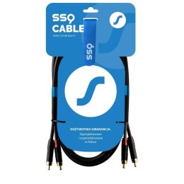 Kabel 2 x RCA Sound station quality (SSQ) SS-1431 Czarny 1 m