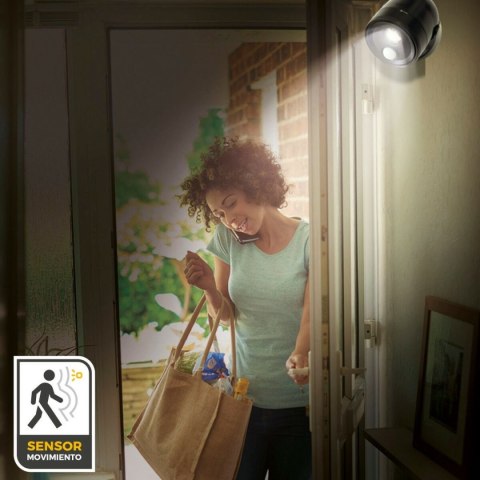 Lampka LED z Czujnikiem Ruchu Aktive Plastikowy 10,5 x 12,5 x 13,5 cm (12 Sztuk)