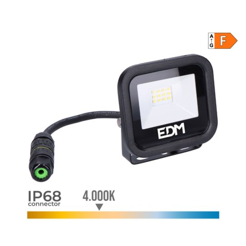 Reflektor LED EDM 70405 Czarny F 10 W 800 lm (4000 K)