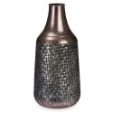 Wazon Srebrzysty Metal 21 x 44 x 21 cm (4 Sztuk) Z reliefem