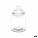 Soik Przezroczysty Szkło 250 ml 8 x 13 x 8 cm (24 Sztuk) Z pokrywką