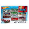 Zestaw Samochodów Hot Wheels Metal (10 Pcs)