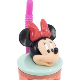 Kubek ze Słomką Minnie Mouse CZ11337 Różowy 360 ml 3D