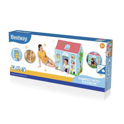 Bestway Domek do zabawy 102x76x114 cm +2 lata Wnętrze i ogród 52007