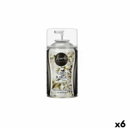Wkłady do Odświeżacza Powietrza Białe kwiaty 250 ml Spray (6 Sztuk)
