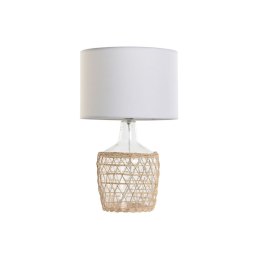 Lampa stołowa Home ESPRIT Biały Brązowy Szkło Sznurek 220 W 60 V 28 x 28 x 45 cm (2 Sztuk)