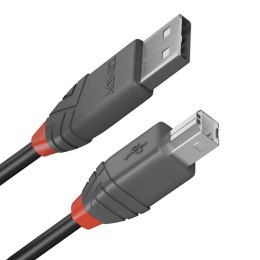 Kabel USB A na USB B LINDY 36676 Czarny 7,5 m