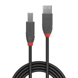 Kabel USB A na USB B LINDY 36676 Czarny 7,5 m