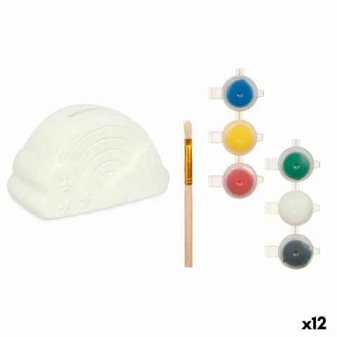 Skarbonka do malowania Pincello Ceramika Tęcza 13,9 x 8,4 x 9,6 cm 13,9 x 8 x 8 cm (12 Sztuk)