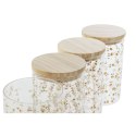 Łódź DKD Home Decor Bambus Szkło borokrzemowe Shabby Chic 1 L 10 x 10 x 17 cm (4 Sztuk)