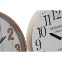 Zegar Ścienny Home ESPRIT Biały Szkło Drewno MDF 32 x 4,5 x 32 cm (2 Sztuk)