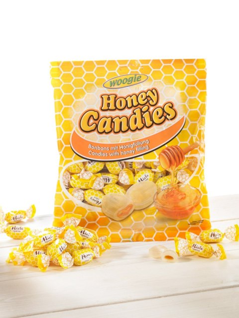 Woogie Honey Cukierki z Nadzieniem Miodowym 150 g