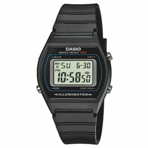 Zegarek Unisex Casio W-202-1AVEF Cyfrowy Czarny