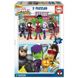 Układanka puzzle Educa Spidey & His Amazing Friends (2 x 20 pcs)