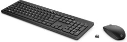 Zestaw klawiatura + mysz HP 230 Wireless Mouse and Keyboard Combo bezprzewodowe czarne 18H24AA