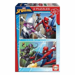 Układanka puzzle Spiderman Educa (2 x 48 pcs)