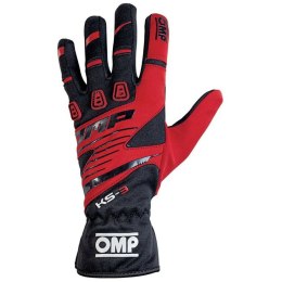 Rękawice kartingowe OMP KS-3 Czerwony/Czarny M