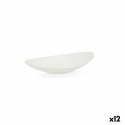 Talerz głęboki Quid Select Owalne Biały Plastikowy 18 x 10,5 x 3 cm (12 Sztuk)