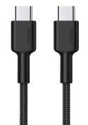 CB-CD45 nylonowy kabel Quick Charge USB C - USB C | 0,9m | 3A | 60W PD | 20V