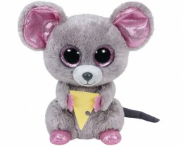 Maskotka TY Beanie Boos Squeaker - Mysz z serem, 15 cm