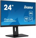 Monitor 23.8 cala ProLite XUB2492QSU-B1 IPS,QHD,USB-C,100Hz,3xUSB(3.2),HDMI,DP 300cd/m2,FreeSync,2x2W,HAS(150mm),PIVOT