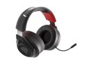 Słuchawki Selen 400 z mikrofonem bezprzewodowe czarno-czerwone