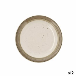 Talerz deserowy Quid Allegra Nature Ceramika Dwuowy (19 cm) (12 Sztuk)