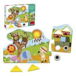 Drewniane Puzzle dla Dzieci Goula Goula Safari Drewno (19 pcs)