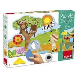 Drewniane Puzzle dla Dzieci Goula Goula Safari Drewno (19 pcs)