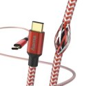 Kabel ładujący USB-C 1,5m Czerwony