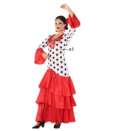 Kostium dla Dorosłych Flamenca Czerwony Hiszpania - M/L