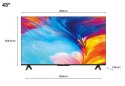 TV SET LCD 43" 4K/43P635 TCL