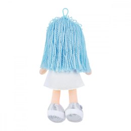 Lalka szmacianka niebieskie włosy jednorożec