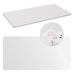 Blat tablicowy/flipchart na biurko Maclean, 120x60cm, biały, MDF, MC-452