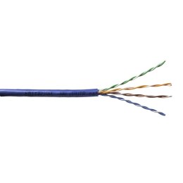 Kabel Emiter Net UTP (U/UTP) kat.5e, linka, 4x2x24AWG, PCW, niebieski