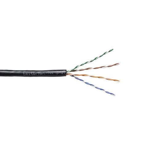 Kabel EmiterNet zewnętrzny PVC+PE UTP (U/UTP) kat.5e, drut 4x2x0,5 PE