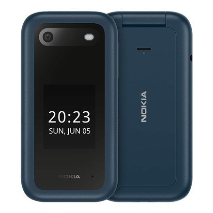 Nokia | 2660 Klapka | Niebieski | 2.8 " | Wyświetlacz TFT LCD | Wymiary: 240 x 320 | Unisoc | 0,128 GB | Dwie karty SIM | Karta 
