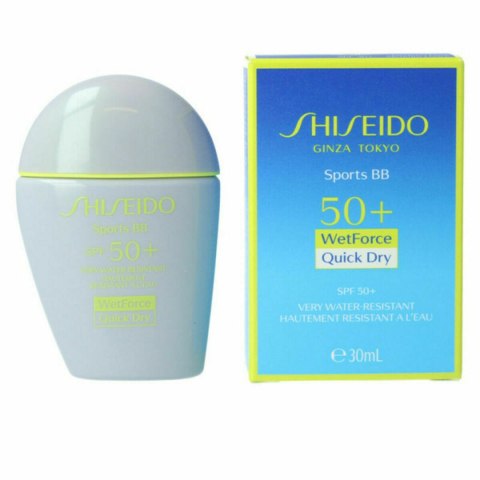Ochrona przeciwsłoneczna z kolorem Shiseido Sports BB SPF50+ Średni Odcień (30 ml)