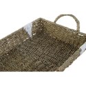 Zestaw tacek Home ESPRIT Biały Naturalny Metal 51 x 30,5 x 13 cm (3 Sztuk)