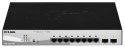 Switch przemysłowy D-Link DGS-1210-10P/E 8xGBit/2xSFP 19" zarządzalny PoE (65W)