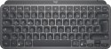 Logitech MX Keys Mini klawiatura Biuro RF Wireless + Bluetooth QWERTZ Niemiecki Grafitowy