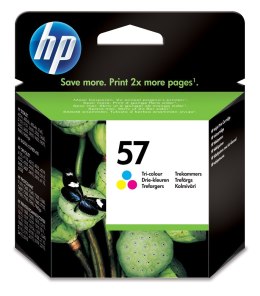 HP 57 - farve (cyjan, magenta, gul) - o
