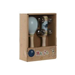 Zabawka Muzyczna Home ESPRIT Drewno 11,5 x 2 x 15,5 cm Marakasy (4 Sztuk)