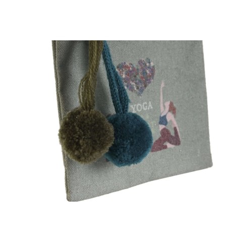 Portfel DKD Home Decor Brązowy Kolor Zielony Bordeaux Yoga (3 Sztuk)